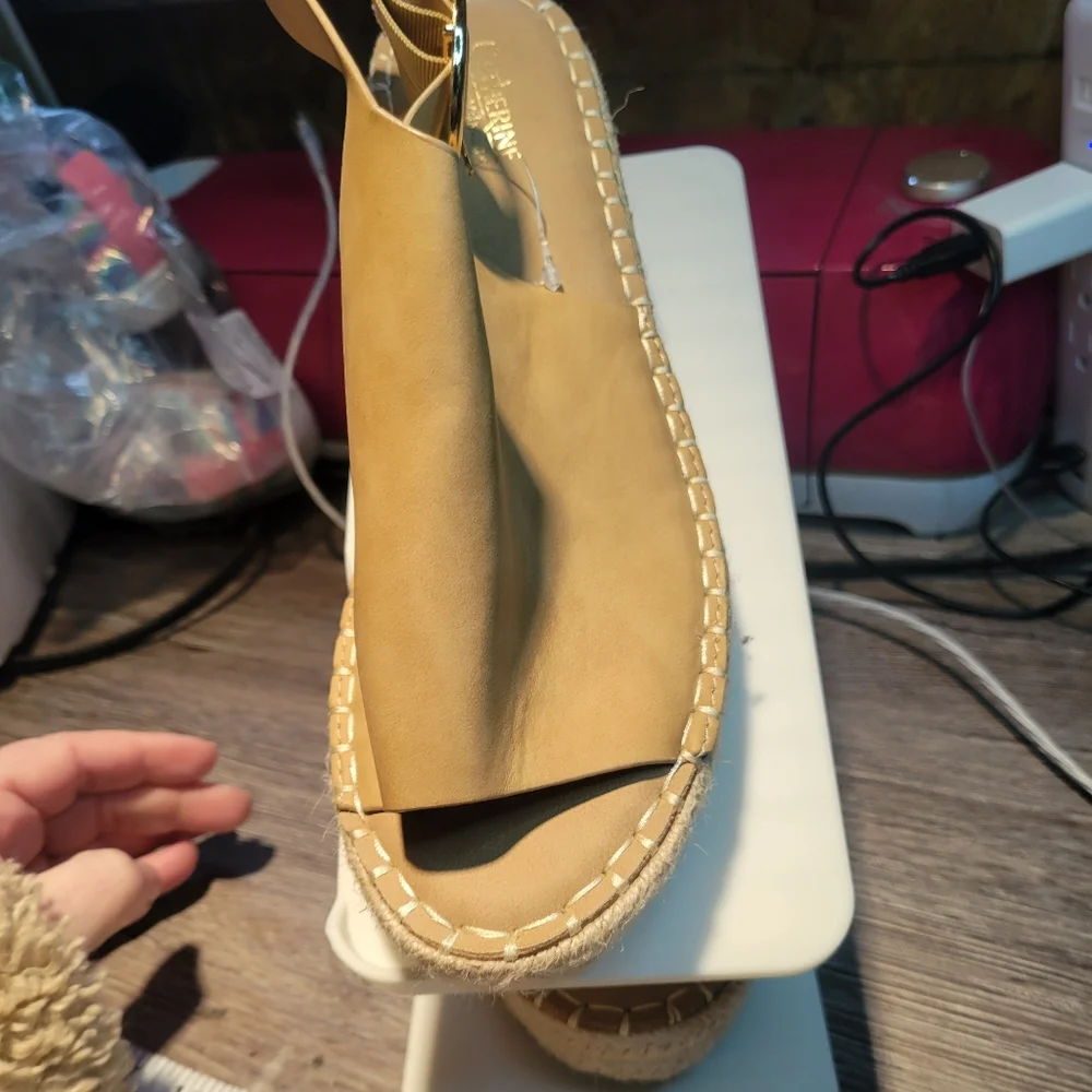 Catherine Malandrino NEW Espadrille Wedge Sandals Size‎ 10